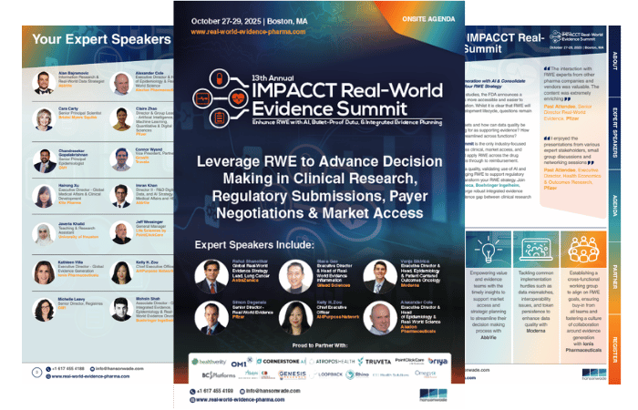13th IMPACCT Real-World Evidence Summit Brochure Cover